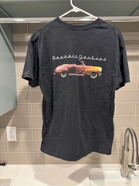 Vintage 90s Barrett Jackson Faded Black Vintage Car Tee Size L